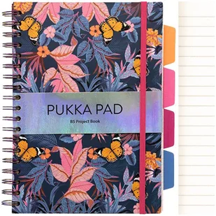 Kołobrulion Book Bloom. Motyle. Pukka Project. B5 linia. 100 kartek - Zeszyty szkolne - miniaturka - grafika 1