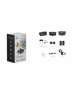 Interkom uniwersalny CARDO OUTDOOR WHITE - Słuchawki bluetooth - miniaturka - grafika 1