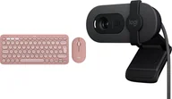 Zestawy myszka + klawiatura - Klawiatura + mysz Logitech Pebble 2 Combo 920-012241 + Brio 100 960-001585 - miniaturka - grafika 1