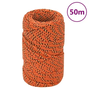 Linka żeglarska, pomarańczowa, 2 mm, 50 m, polipropylen - Żeglarstwo - miniaturka - grafika 1