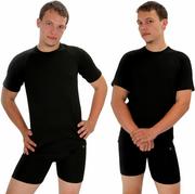 Koszulki sportowe męskie - COOL T-shirt z krótkim rękawem - męski .XL .czarny - miniaturka - grafika 1