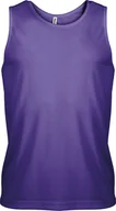 Koszulki męskie - Kariban ProAct Męska koszulka sportowa bez rękawów PA441 Purple Violet L - miniaturka - grafika 1