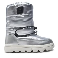 Buty dla dziewczynek - Trzewiki Geox J46HWB 0LVNF C1007 S Szary - miniaturka - grafika 1