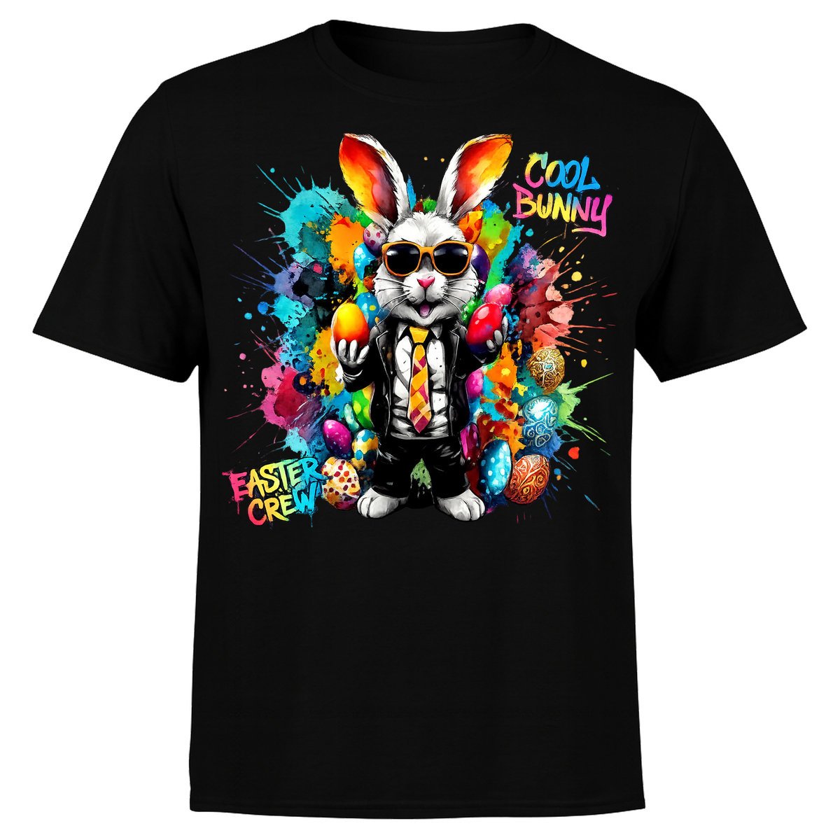 Koszulka Męska Wielkanoc Zając Cool Bunny Easter Crew Śmieszna Prezent 4XL