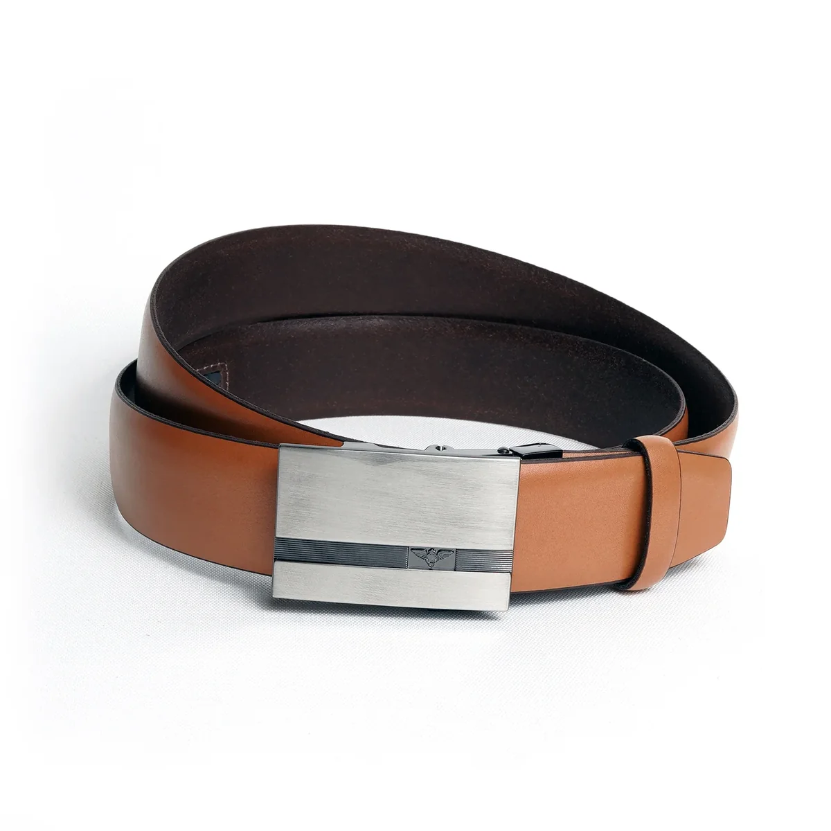Pasek skórzany męski BELTMAN Truegrain 0096M - Ciemny brąz, Ciemny brąz