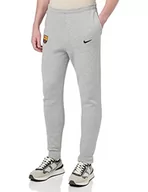 Spodenki męskie - Nike Męskie spodnie FCB M Nk Gfa FLC Pant Bb Cl FC Barcelona, Dk Grey Heather/Signal Blue/Black, M, Dk Grey Heather/Signal Blue/Black, M - miniaturka - grafika 1