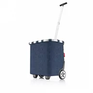Torby i wózki na zakupy - Wózek carrycruiser, herringbone dark blue kod: ROE4113 - miniaturka - grafika 1