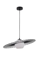 Lampy sufitowe - Sigma Lampa wisząca druciana czarna Sol 1 punktowa szklana kula 32038 - 32038 - miniaturka - grafika 1