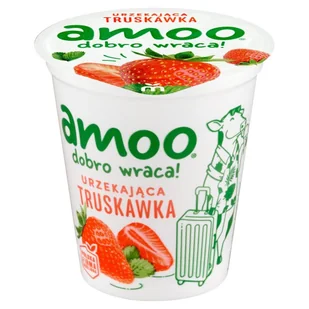 Amoo Roślinny produkt fermentowany urzekająca truskawka 150 g - Kefiry, jogurty, maślanki - miniaturka - grafika 1