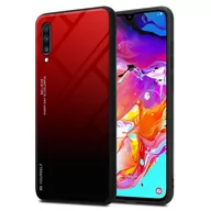 Etui i futerały do telefonów - Pokrowiec Do Samsung Galaxy A70 / A70s Etui w CZERWONO - CZARNY TPU Obudowa Case Cover Plecki Ochronny Cadorabo - miniaturka - grafika 1