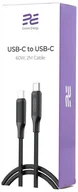 Kable USB - Kabel Encore Energy 2x USB-C przewód PD USB do ładowania i transferu danych 200cm 60W MD-60CC2B standard - miniaturka - grafika 1