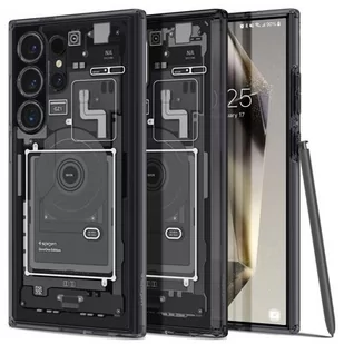 Etui SPIGEN Ultra Hybrid do Samsung Galaxy S24 Ultra Zero One Czarno-przezroczysty - Etui i futerały do telefonów - miniaturka - grafika 1