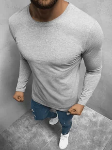 LONGSLEEVE MĘSKI SZARY OZONEE O/1209Z - Ozonee - Koszulki męskie - miniaturka - grafika 1