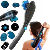 Masażery - Masażer ręczny Do masażu karku pleców ciała bezprzewodowy 8 końcówek-zestaw - miniaturka - grafika 1
