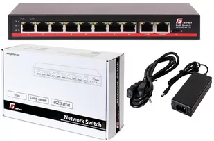 SWITCH POE GETFORT 8FE x POE + 2GE UPLINK 120W POE+ - Switche - miniaturka - grafika 1