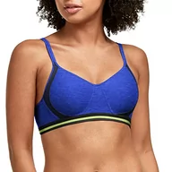 Biustonosze - Hanes Biustonosz usztywniany damski, Clematis Blue Heather/Black, S - miniaturka - grafika 1