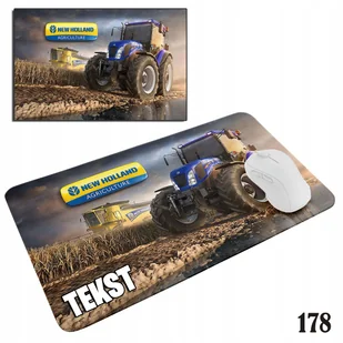 PODKŁADKA POD MYSZKĘ MYSZ WZORY DO WYBORU - TRAKTORY NEW HOLLAND 20x24cm - Podkładki pod mysz - miniaturka - grafika 1