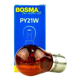 BOSMA 0287S ŻARÓWKA 12V 21W PY21W BAU15s AMBER single box) - Żarówki samochodowe - miniaturka - grafika 1