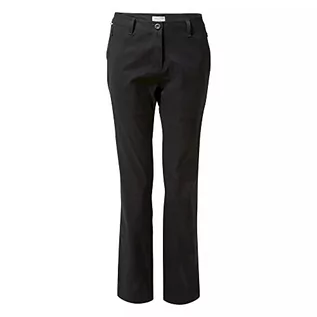 Spodnie damskie - Craghoppers Wodoodporne damskie spodnie Kiwi pro. Wodoodporne, oddychające i wiatroszczelne damskie spodnie do chodzenia na lato i zimę. Czarny - grafika 1