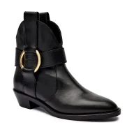 Botki damskie - See By Chloé Skórzane kowbojki - miniaturka - grafika 1