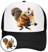 Czapki i chusty sportowe męskie - Czapka z Daszkiem Epoka Lodowcowa Czarna z Nadrukiem Siatka Bejsbolówka - miniaturka - grafika 1