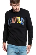 Bluzy męskie - Męska Bluza Wrangler Logo Sweat Black W6B6Hy100-Xl - miniaturka - grafika 1