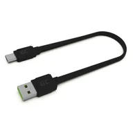 Kable komputerowe i do monitorów - Green Cell Przewód GCmatte USB-C Płaski z obsługą szybkiego ładowania KABGC03 - miniaturka - grafika 1