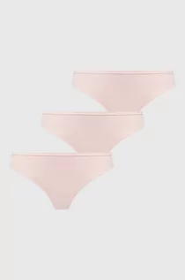 Majtki damskie - Guess figi 3-pack kolor różowy - grafika 1