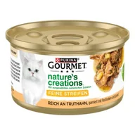 Mokra karma dla kotów - GOURMET Nature's Creations 12x85g Indyk - miniaturka - grafika 1
