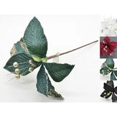 Ozdoby bożonarodzeniowe - Poinsecja na piku 42 cm mix - miniaturka - grafika 1