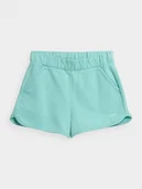 Spodenki męskie - 4F, Spodenki dresowe dziewczęce, 4FJSS23TSHOF099-47S, Mięta, Rozmiar 152 - miniaturka - grafika 1