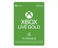 Kody i doładowania cyfrowe - Microsoft Xbox Live Gold 6 miesięcy - miniaturka - grafika 1