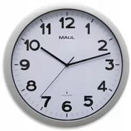 Zegary - Maul Maul zegar radiowy, tworzywo sztuczne, srebrny,  40 cm 9053595 - miniaturka - grafika 1