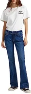 Spodnie damskie - Pepe Jeans New Pimlico Jeansy damskie, Niebieski (Denim-xv2), 34W / 32L - miniaturka - grafika 1
