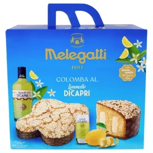 Melegatti Colomba Limoncello Dicapri - tradycyjna włoska babka (750 g) - Inne słodycze - miniaturka - grafika 1