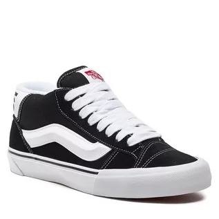 Półbuty męskie - Sneakersy Vans Knu Mid VN000CQ96BT1 Black/True White - grafika 1