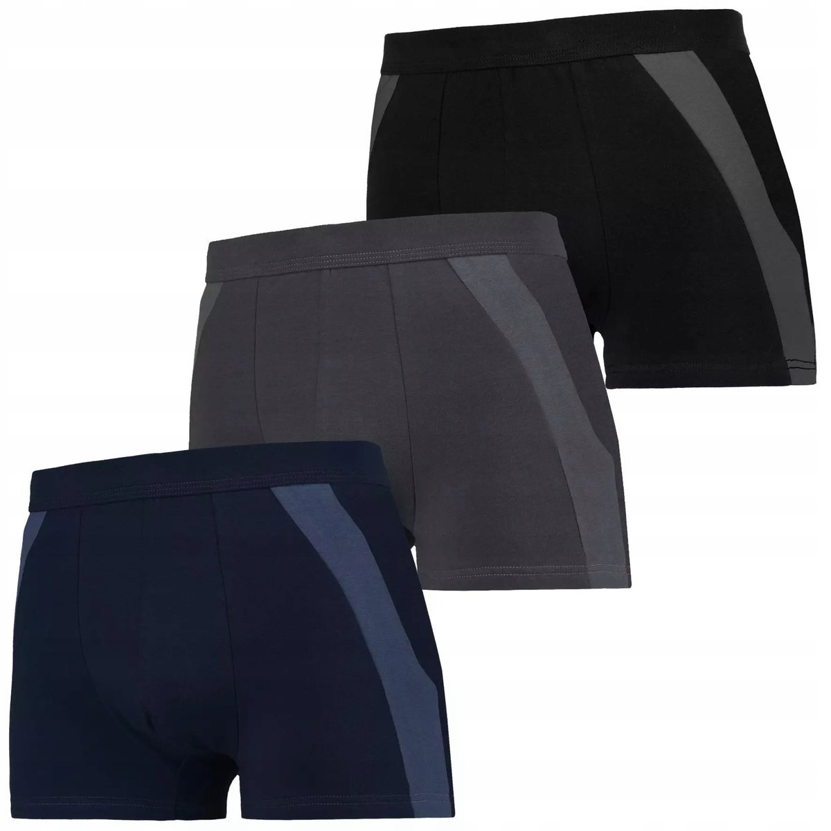 Bokserki Majtki Męskie Bawełniane Klasyczne Gładkie MORAJ Zestaw 3-PAKU 3XL
