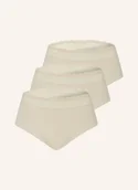 Majtki damskie - Triumph Figi Pełne Feel Of Modal, 3 Szt. beige - miniaturka - grafika 1