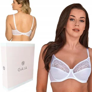 ﻿Biustonosz miękki koronkowy Gaia 059 biały 95C - Biustonosze - miniaturka - grafika 1