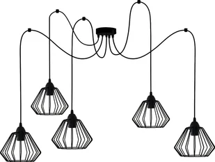 Lampa wisząca Solar SFERA Lampa loft diament 5 płomienna pająk - Lampy sufitowe - miniaturka - grafika 1