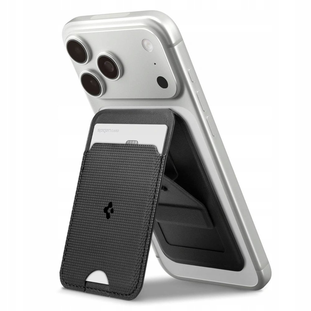 Magnetyczny portfel Spigen S314-1 MagSafe czarny