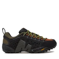 Buty trekkingowe męskie - Trekkingi Merrell Intercept J037721 Czarny - miniaturka - grafika 1