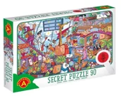 Puzzle - Puzzle obserwacyjne z lupą Lotnisko 90 elementów - Alexander - miniaturka - grafika 1