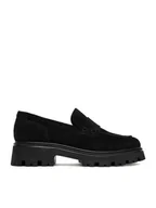 Półbuty damskie - Badura Loafersy C-AVAH-25050LM Czarny - miniaturka - grafika 1
