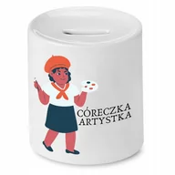 Skarbonki - SKARBONKA DLA CÓRKI CÓRECZKA ARTYSTKA PREZENT z Nadrukiem ze Zdjęciem - miniaturka - grafika 1