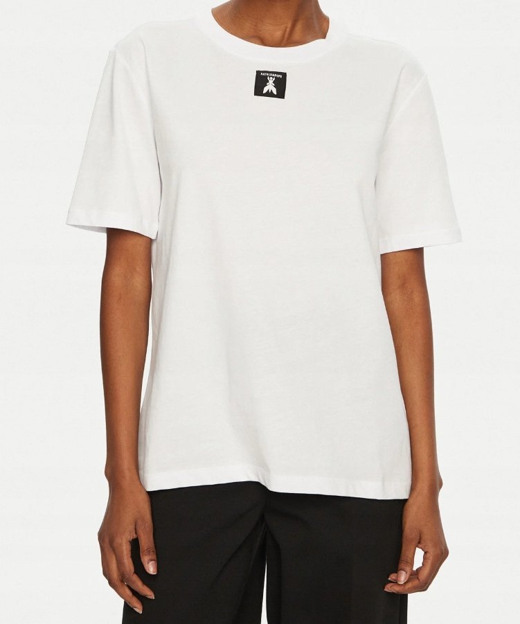 T-shirt damski Patrizia Pepe 8M1612 J089 biały - T-shirt: 34