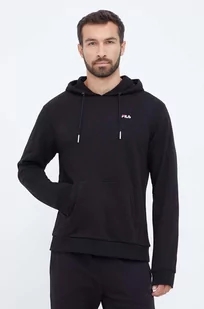 Fila bluza męska kolor czarny z kapturem gładka - Bluzy męskie - miniaturka - grafika 1