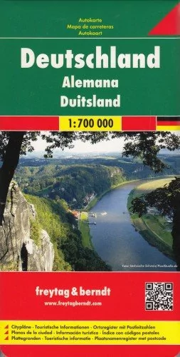 Freytag&berndt Niemcy mapa drogowa 1:700 000 - Freytag & Berndt