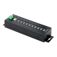Huby USB - StarTech USB210AIND-USB-A-HUB huby i koncentratory USB 2.0 Type-B 480 Mbit/s Czarny - miniaturka - grafika 1