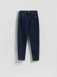 Reserved - Jeansy mom fit - granatowy - Spodnie damskie - miniaturka - grafika 1